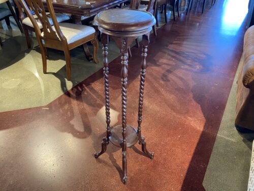 Wood Waist Height Candle Holder