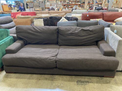 Extra Long Dark Brown Sofa