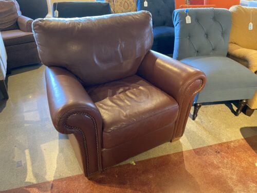 Chocolate Brown Leather Chair