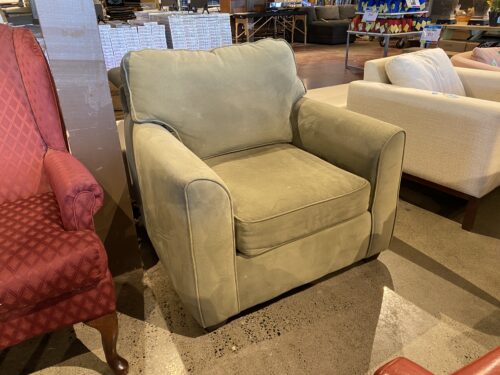 Sage Green Plush Armchair