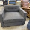 Dark Grey Fold Out Armchair