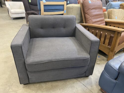 Dark Grey Fold Out Armchair