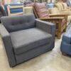 Dark Grey Fold Out Armchair