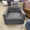 Dark Grey Fold Out Armchair