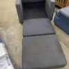 Dark Grey Fold Out Armchair