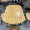 Pine Circle Dining Set With Green Accents