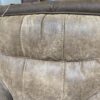 Brown Suede Manual Recliner