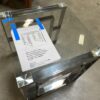 ENGLISH ELM New! Eros Accent Table Silver and Glass