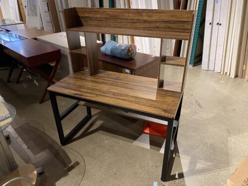 Desk with Upper Shelving