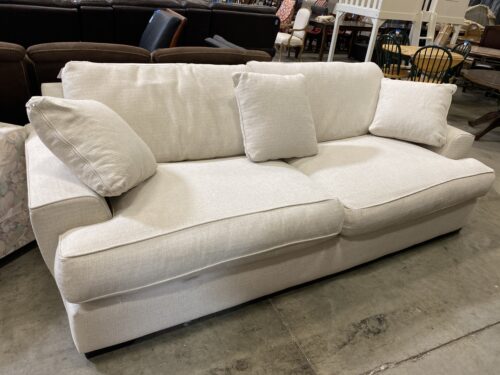 MACY'S Mercury Orson Sugarshack White Sofa