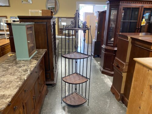 Iron Ornate Shelving Unit