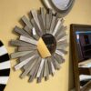 Grey SunBurst Mirror