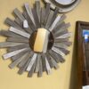 Grey SunBurst Mirror