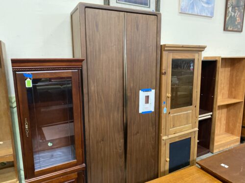 RESTORATION HARDWARE Espresso Walnut/Bronze Gael Walnut Cabinet