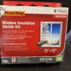 FROST KING Window Insulation Shrink Kit 9 Pack