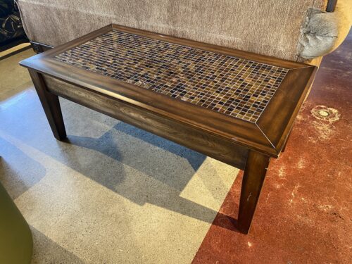 Glass Tile Lift Top Coffee Table
