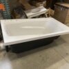 White Side Faucet Fiberglass Bath Tub