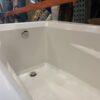 White Side Faucet Fiberglass Bath Tub