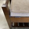 Beige Cushioned with Cedar Storage Bench