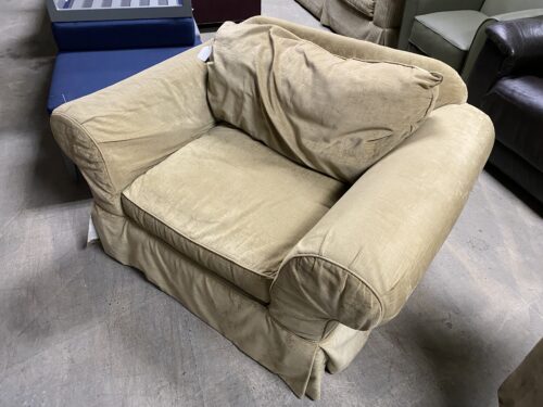Slouchy Tan Armchair