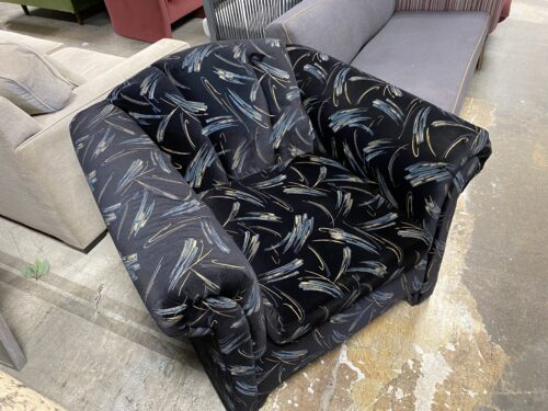 Gold and Black Tidal Wave Armchair