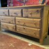 7-Drawer Knotty Wood Doublewide Dresser