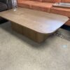 RESTORATION HARDWARE Oslo Oak Pedestal Coffee Table