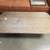 RESTORATION HARDWARE Oslo Oak Pedestal Coffee Table