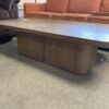 RESTORATION HARDWARE Oslo Oak Pedestal Coffee Table