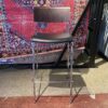 ALLERMURE Wood Back Bar Stool