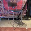 ALLERMURE Wood Back Bar Stool