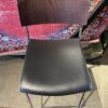 ALLERMURE Wood Back Bar Stool