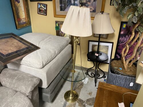 Mid Century Modern Brass Lamp