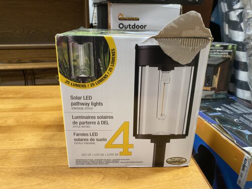NATURALLY SOLAR Set of 4 LED Pathway Lights