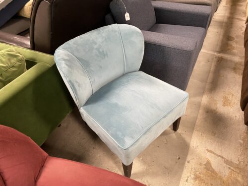 COST PLUS WORLD MARKET Teal Bracketed Armchair
