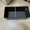 Light Grey Fabric Ottoman with Hinged Top