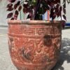 Fake Plant in Red Ceramic Pot