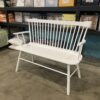 White Wood Indoor Bench