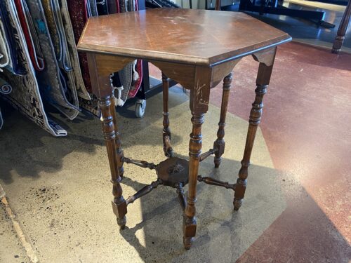 Stately Vintage Spoke-Wheel Foyer Table