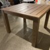Sturdy Square Patio Table w/ Umbrella Spot