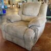 Neutral Plush & Plump Manual Recliner Armchair
