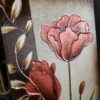Metallic Textured Stretch Canvas Floral Art