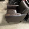Brown Leather Distressed Armchair