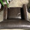 Brown Leather Distressed Armchair