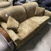 BASSETT Purple and Gold Paisley Couch