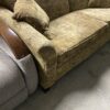 BASSETT Purple and Gold Paisley Couch