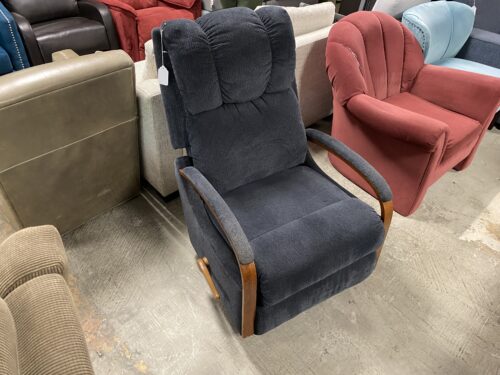 LA-Z-BOY Navy Manual Recliner
