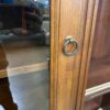 Tall Wooden Media Storage Cabnet with Powerstrip