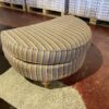 Half Circle Stripped Ottoman