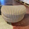 Half Circle Stripped Ottoman